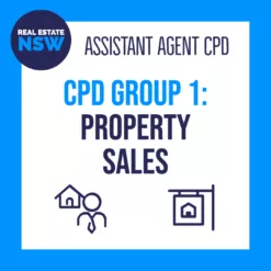 NSW Real Estate CPD Group 1: Property Sales