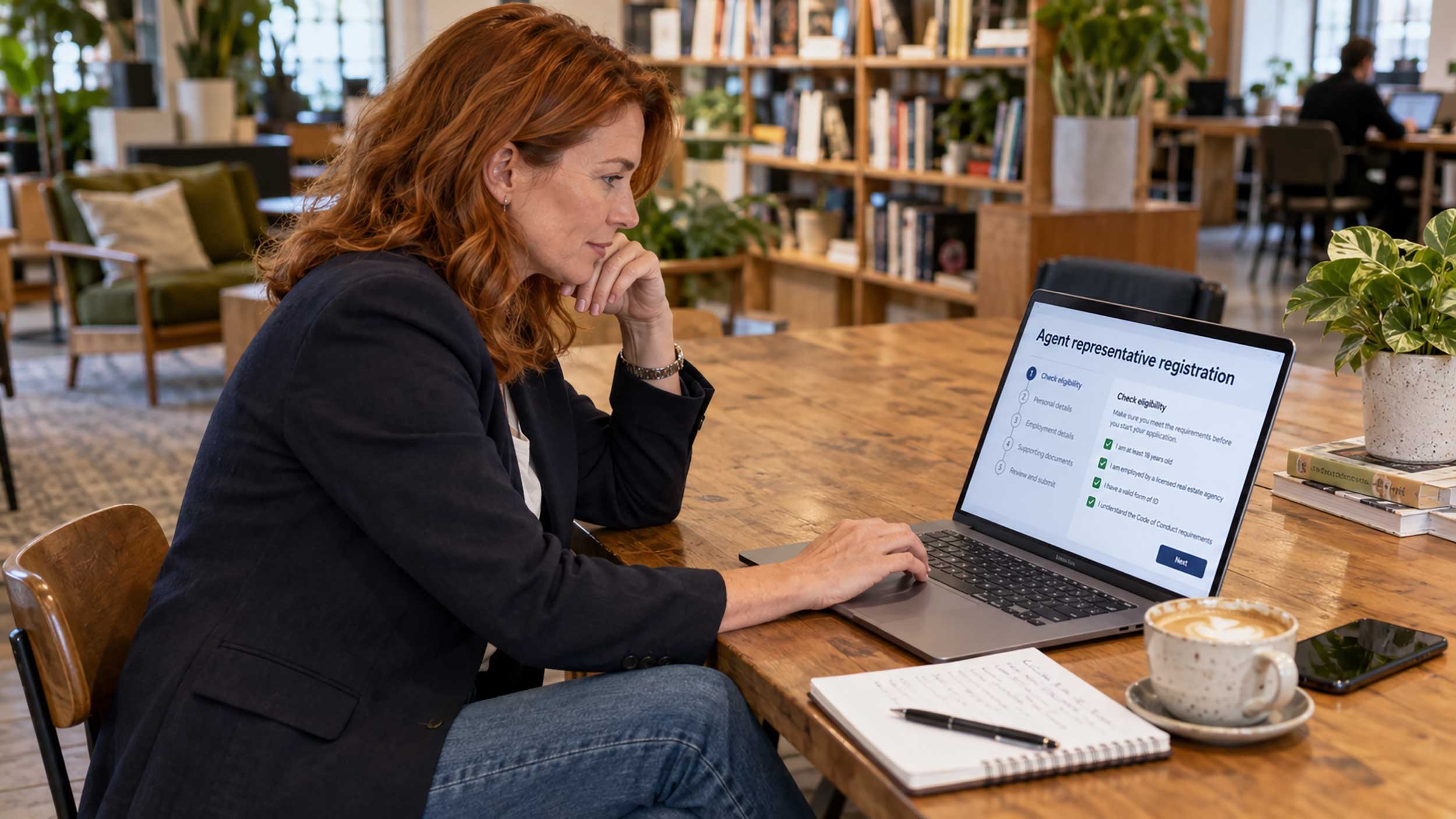 Victorian agents’ representative reviewing myCAV registration requirements before 25 November 2026