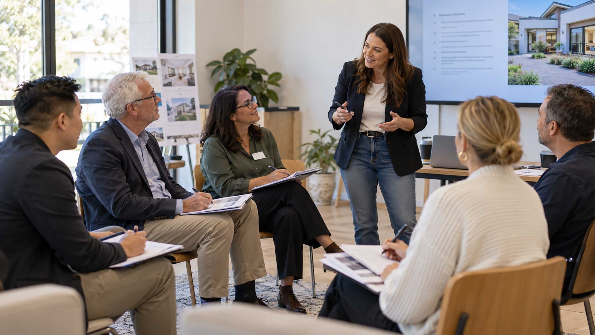 Victorian real estate professionals participating in continuing professional development training